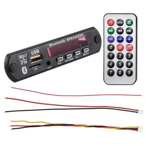 Bluetooth 5.0 MP3 Decoder Platine DC 5V 12V Auto FM Radio Modul Unterstützung TF1246 - Bild 1 von 4