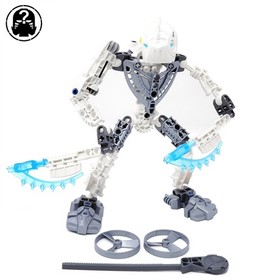 Lego Bionicle - 8741 - Toa Hordika Nuju - Complete Retired Figure - Whitened