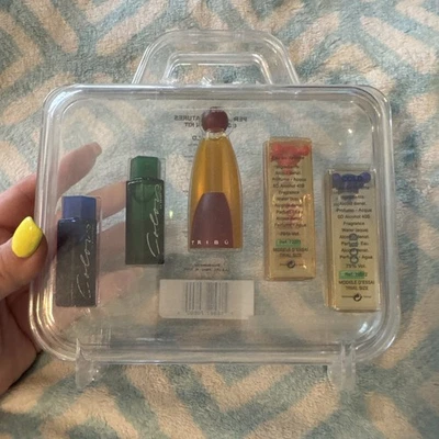 Vintage Benetton Eau De Toilette Mini Perfume Colonia CONJUNTO COLORES TRIBU FRÍO CALIENTE Foto 1 de 4