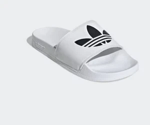 Adidas Originals adilette Lite sliders in white, UK4. Brand new - Picture 1 of 6