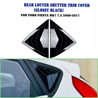 Juego de molduras de persiana de calidad garantizada para puertas traseras de coches Ford Fiesta Foto 1 de 4