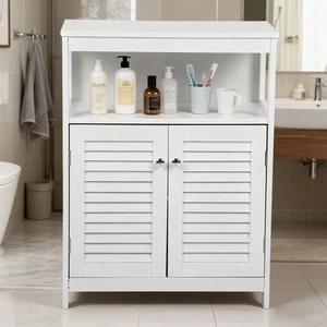 Vanity Cabinet Organizer Water Proof Wooden Freestanding Cabinet for Bathroom - Picture 1 of 8