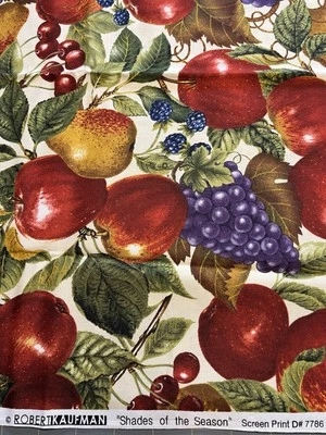 Robert Kaufman Fruit Cotton Fabric Shades of the Season 1 yd 32" - Image 1 of 4