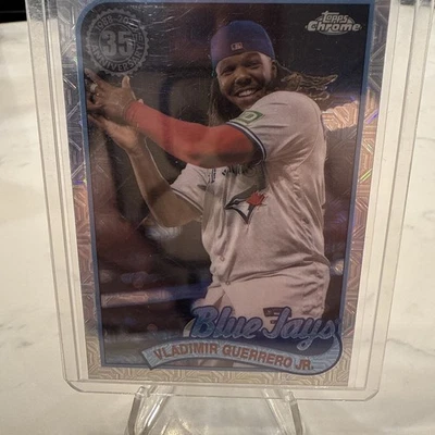 2024 Topps Series 1 - 1989 Topps Chrome Silver Vladimir Guerrero Jr. T89C-24 - Image 1 of 2