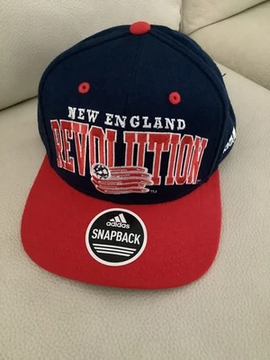 Adidas New England Revolution Soccer Futbol Snapback Cap Hat USA Large Print New - Image 1 of 4