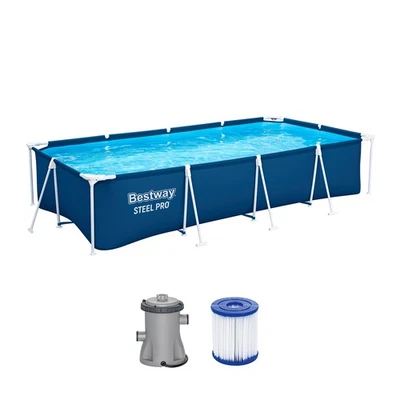 Bestway Ersatz Pool Stahlrahmen Frame Pool ohne Zubehör 400 x 211 x 81 cm - Bild 1 von 4