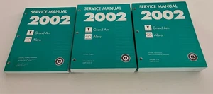 2002 PONTIAC GRAND AM & OLDSMOBILE ALERO SERVICE / SHOP MANUAL - 3 BOOK SET - Picture 1 of 3