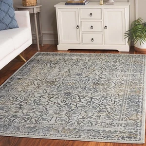 Princeton Collection Area Rug - 5'3" x 7'6", Cream & Slate, Vintage Distresse... - Picture 1 of 4