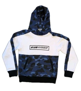 BAPE Camo Hoodie Size M Made In Japan White & Navy - Picture 1 of 14