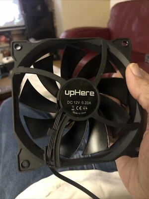 Uphere Black 120mm Long Life Computer GPU Cooling Case Rig Fan with 4 Pin Molex - Image 1 of 2