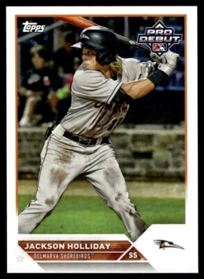 2023 Topps Pro Debut Jackson Holliday Shorebirds #PD-7 - Image 1 of 2