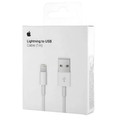 ORIGINAL Apple Lightning Ladekabel Kabel für iPhone 11 12 13 14 PRO MD818ZM/A - Bild 1 von 4