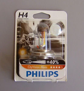 Philips H4 Cityvision Moto , Vibration Wasserfest, Träger Performance +40% - Bild 1 von 3
