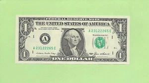 1985 ..UNCIRC $1 A 2312 2265 E .... 1985 $1 A-E BONITO BILLETE FRN - Imagen 1 de 2