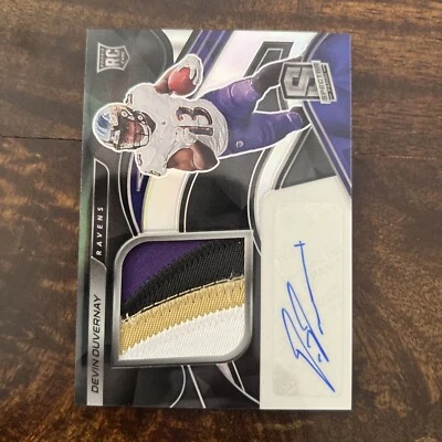 2020 Panini Spectra /99 Devin Duvernay #231 RPA Rookie Patch Auto RC - Image 1 of 2