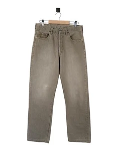 Pantalones de mezclilla vintage años 90 para hombre Levi's 501 beige talla W32 L34 - Imagen 1 de 11