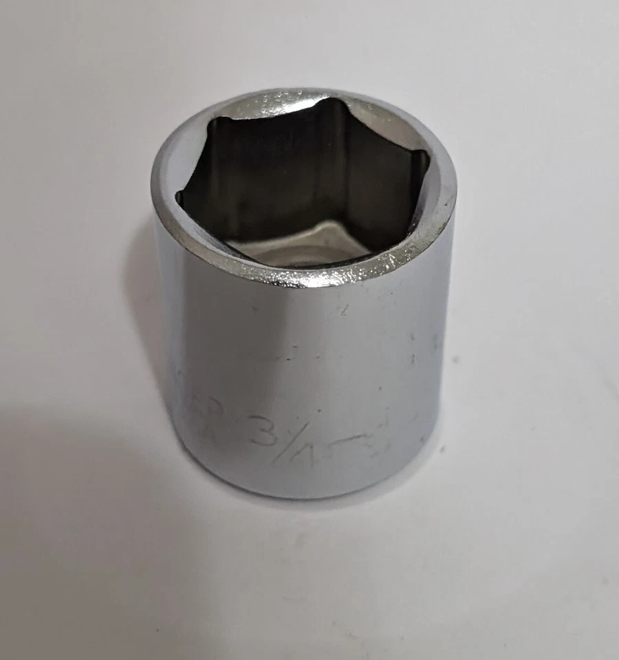3/4" SHALLOW [3/8" DRIVE] SOCKET [6 POINT] 3/4 SAE [PROTO L1224H](QTY:1) USA NOS - Image 1 of 4