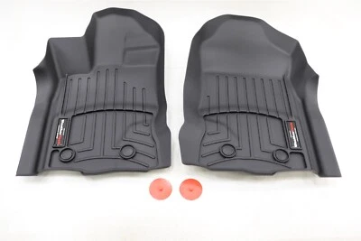 NUEVO Juego de revestimiento de piso delantero WeatherTech negro 4415181V Ford Ranger 2019-2023 Foto 1 de 4
