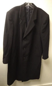 Silver Cloud Men's Cashmere Wool Blend Overcoat Full Length Size 46R - EUC - Picture 1 of 13