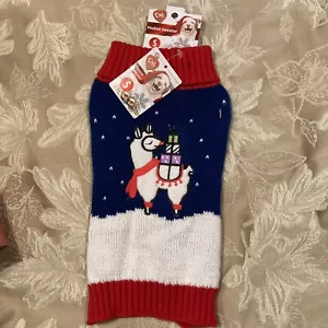 Pet Central Dog Sweater Christmas Llama Size Small Cozy and Warm New with tags!! - Picture 1 of 8