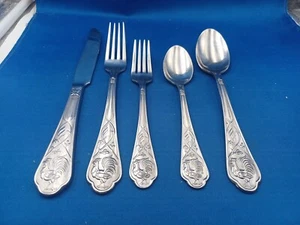 Cambridge Rooster Stainless 5pc Place Setting - Picture 1 of 5