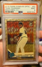 2019 Donruss Optic Touki Toussaint Gold Vinyl 1/1 Rated Rookie psa 9 rc