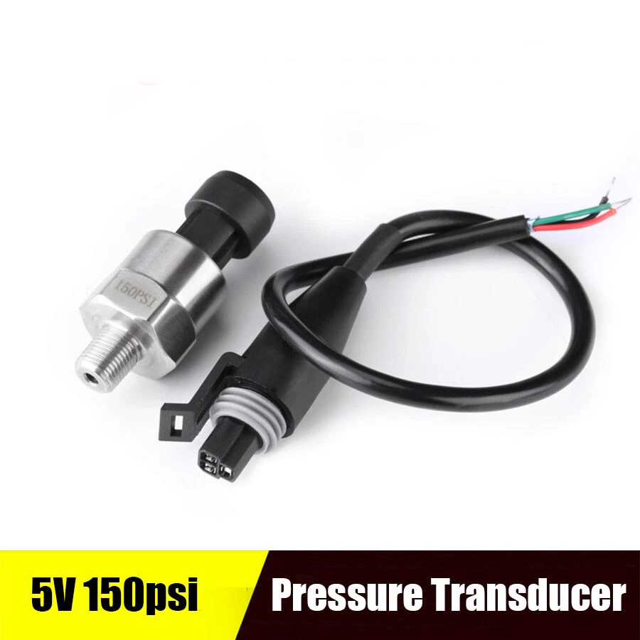 Sensor de presión 5V 150 PSI para aceite combustible aire agua protección contra sobretensiones Foto 1 de 4