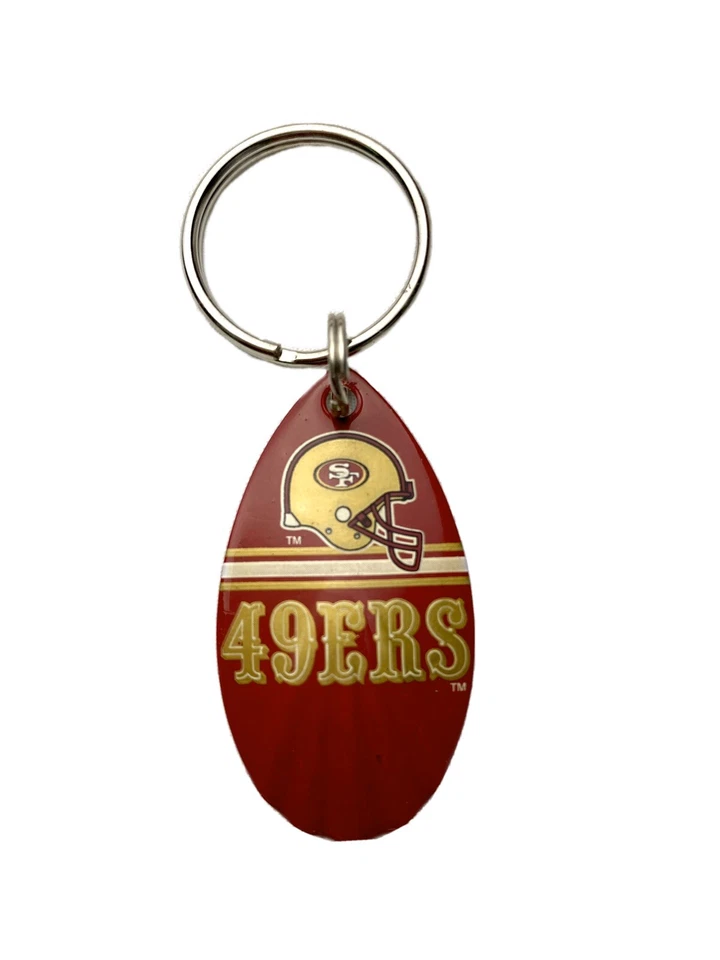 NFL San Francisco 49ers Llavero Giratorio Lágrima Vintage Foto 1 de 1