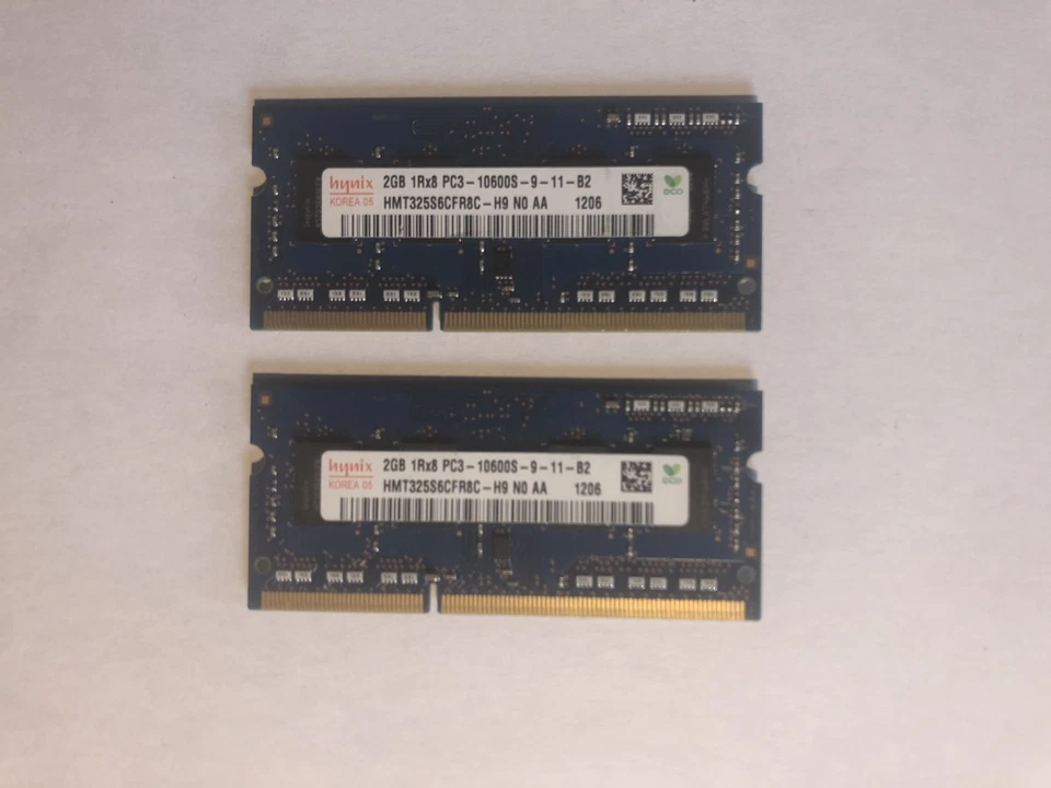 X2 - RAM HYNIX da 2GB 1Rx8 PC3 10600S 9 11 B2 1333MHZ  DDR3 1151 SODIMM NOTEBOOK - Immagine 1 di 1