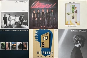 ULTRAVOX/JOHN FOXX~6 LP LOT VINY RECORDS~NEW WAVE SYNTH POP~VIENNA~SYSTEMS~RAGE - Picture 1 of 9