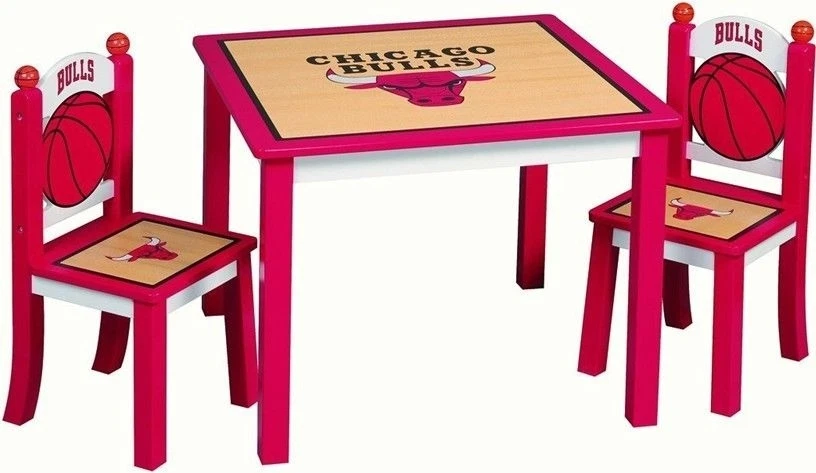 Chicago Bulls Kids Table & Chair 3 piece Set - Image 1 of 2
