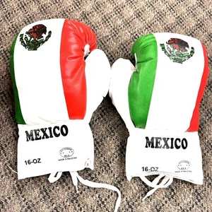 16 OZ GUANTI DA ALLENAMENTO BOXE PRATICA MMA Sparring Punzonatura Finta Pelle Nero - Foto 1 di 1