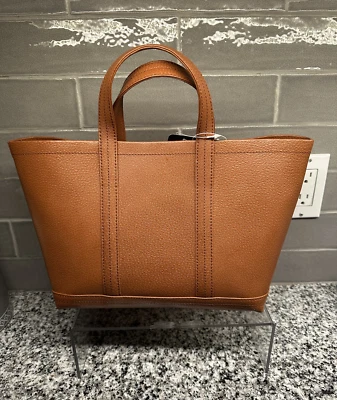 Bolso de Mano Lord & Taylor Cuero Genuino Marrón De Colección Nuevo con Etiquetas Foto 1 de 4