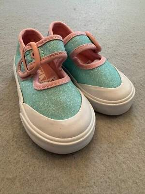Vans Tenis Niñas Pequeñas Talla 5 Nuevas Mary Jane Pastel Brillo Tenis Foto 1 de 4