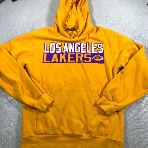 Los Angeles Lakers Hoodie Womens Small Yellow Kobe Bryant NBA Majestic Cover