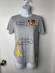 Disney Der König der Löwen Shirt Damen Junioren Größe S/CH (3-5) grau kurzarmig - Bild 1 von 15