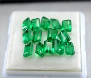 Certified Natural Calibrated Unheated Untreated Zambian 7x5 mm Emerald Gemstone