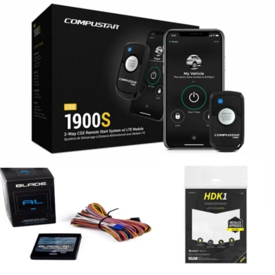 Compustar CSX1900-S  2-Way Remote Start System W/LTE Module w/ Drone X1 (CM900) - Image 1 of 4