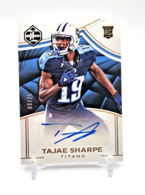 Tajae Sharpe ROOKIE AUTO /25 Spotlight Gold 2016 Panini Limited #197 Titans (RC) - Image 1 of 2