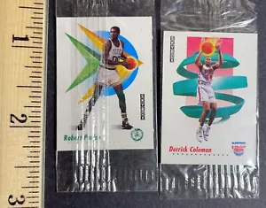 2 seltene Minnie Basketball Sammelkarten Derrick Colman Robert Parish - Bild 1 von 2