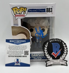 JAMES VAN DER BEEK SIGNED FUNKO POP DAWSON DAWSON’S CREEK #883 B BECKETT BAS COA - Picture 1 of 7