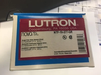 Atenuador deslizante de encuesta única Lutron NTF-10-277-GR Foto 1 de 4