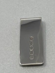 Sterling Silver Heavy Money Clip With Feature Hallmark - Birmingham 2018 - Picture 1 of 5