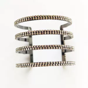 Nuevo Brazalete Zara Punk Abierto Declaración Elegante Mujer Fiesta Vacaciones Joyería - Imagen 1 de 4