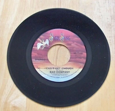 1974 Bad Company, Can't Get Enough/Little Miss Fortune, Swan Song SS-70100, 45 - Image 1 of 2