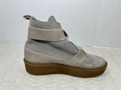 Free People Summit Mujer’s 39 EE. UU. 8.5 Gris Tostado Cuero Gamuza Botines Foto 1 de 4