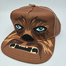 Disney Star Wars Chewbacca Face Hat Brown Chewy Snapback Baseball Cap Childern
