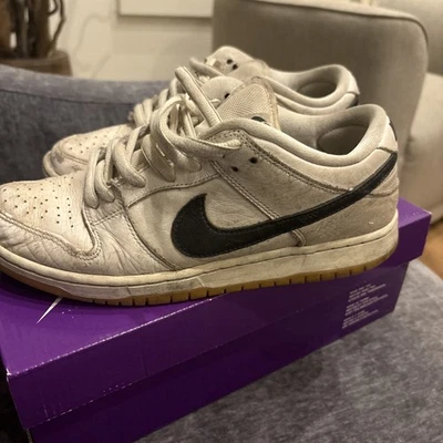 Zapatillas Nike SB Dunk Low Pro blancas de goma talla 8,5 M Foto 1 de 4