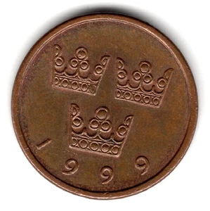 1999 B Sweden Sverige 50 Ore coin - Picture 1 of 2
