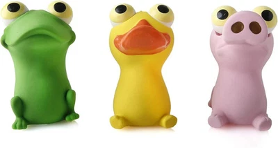 Juguete Hartz Frisky látex chirriante ojos de insecto perro - 1 juguete aleatorio Foto 1 de 4